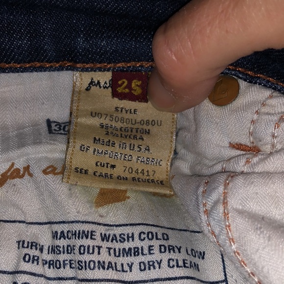 👗 7for all mankind bootcut size 25 bronze decor - Picture 9 of 11
